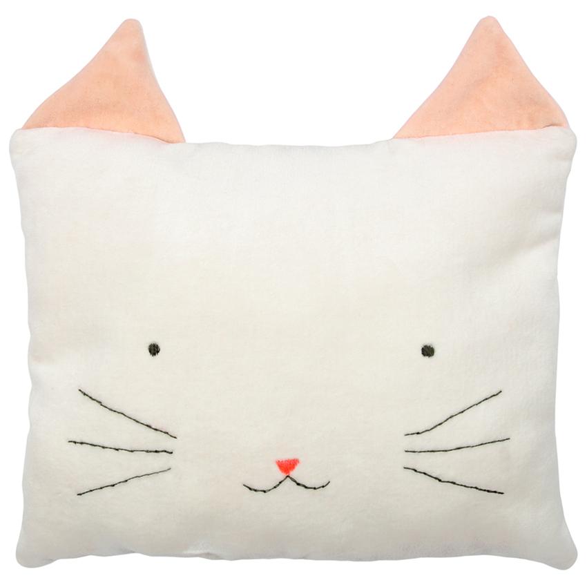 Velvet Cat Cushion By Meri Meri